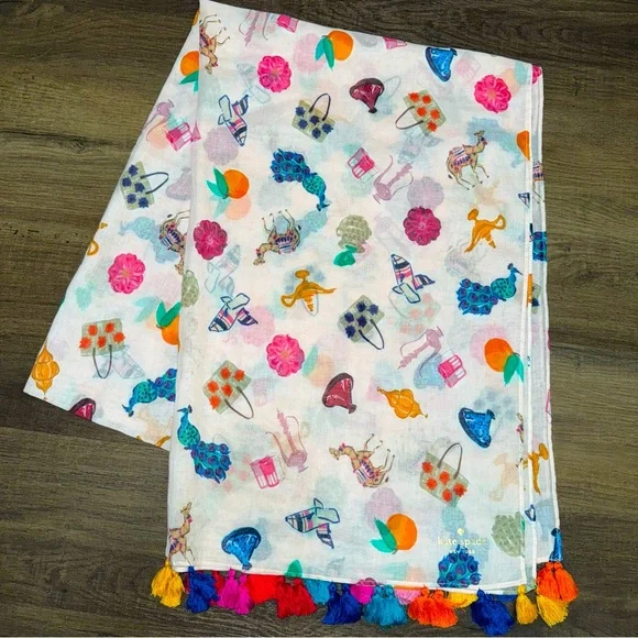 Kate Spade New York Spice Things Up Collection Scarf - Picture 1 of 4